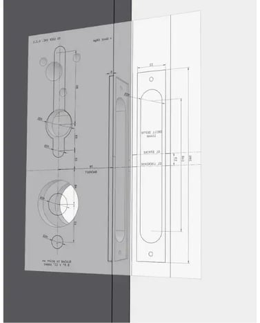 Door template example