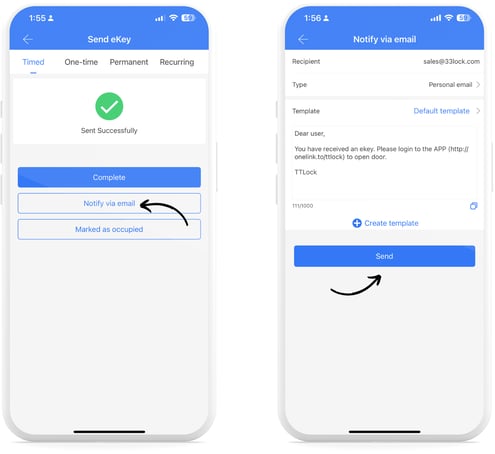 TTLock App_notify via email